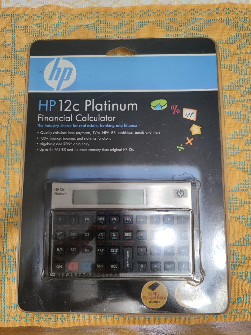 Hp 12c Platinum Financial Calculator Computers Tech Office Business Technology On Carousell