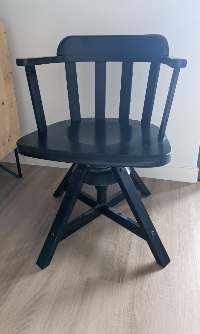 Ikea Feodor Swivel Chair (solid wood, discontinued), Furniture & Home