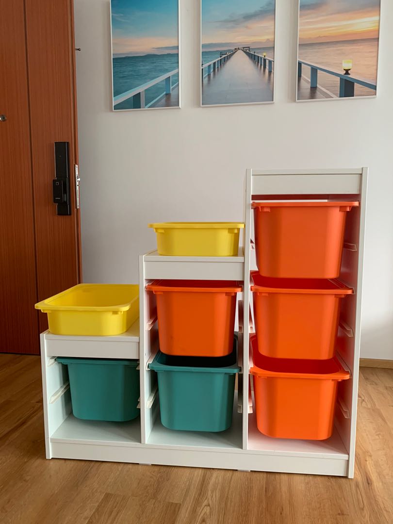 IKEA toy storage Trofast, Furniture & Home Living, Furniture, Shelves