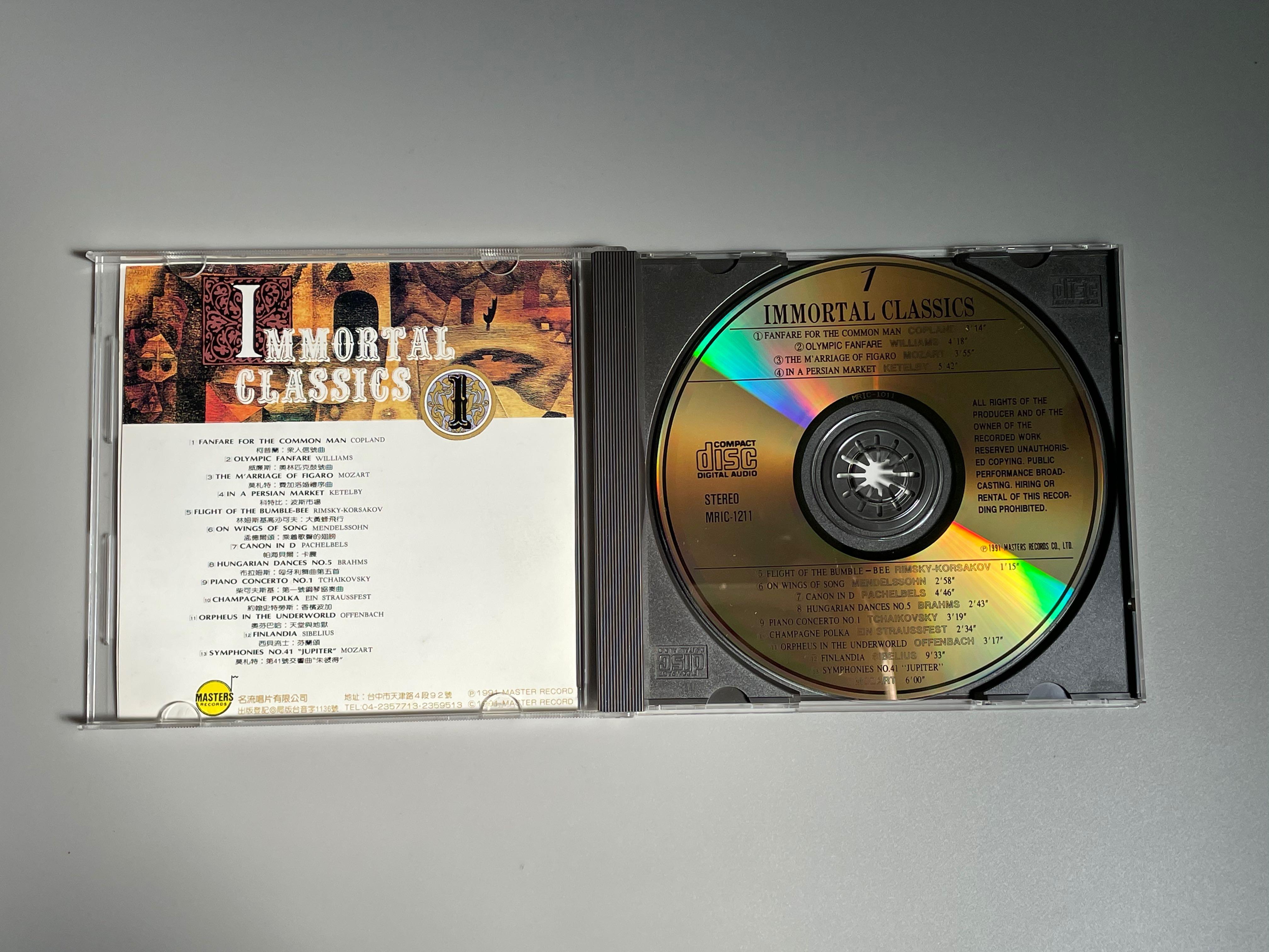 Immortal classics 光碟 CD 波斯市場 天堂與地獄 芬蘭頌 費加洛婚禮 照片瀏覽 3