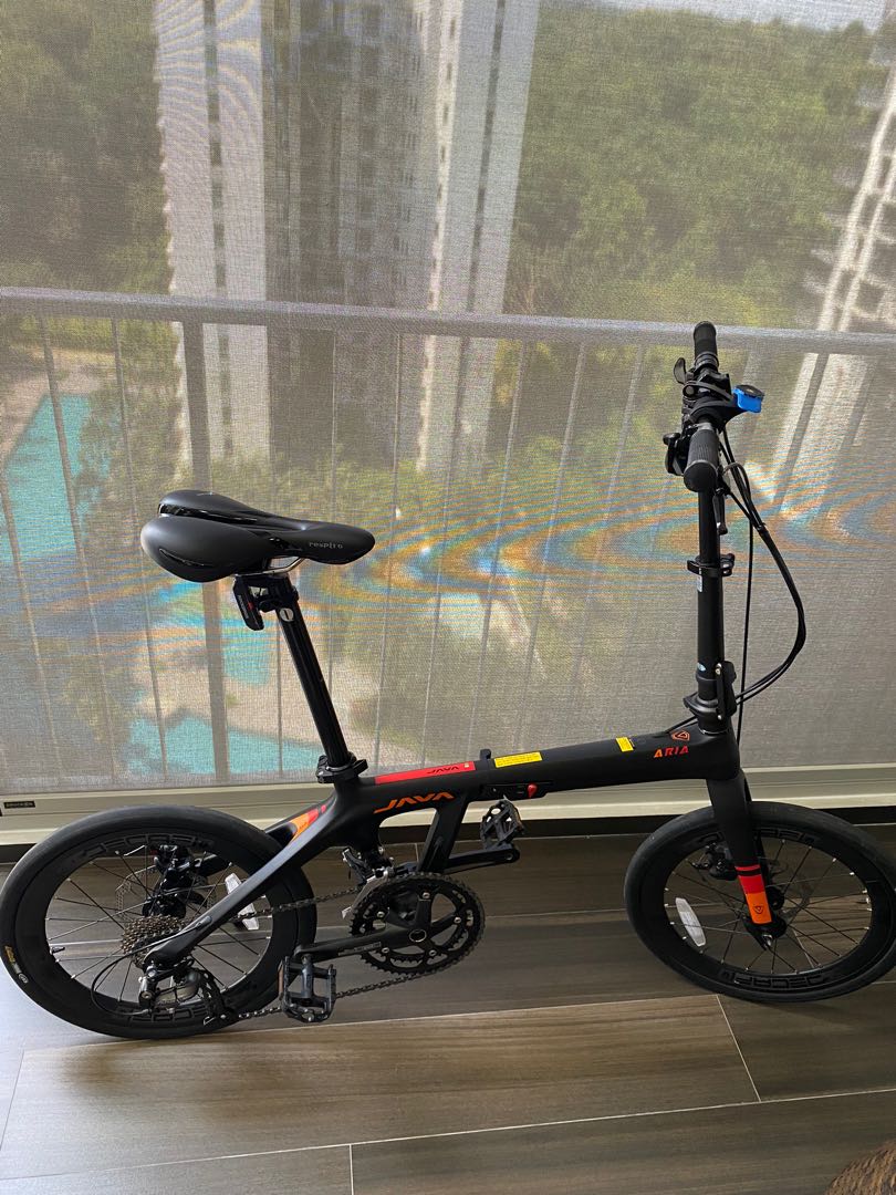 Java aria carbon folding bike, Sports Equipment, Bicycles & Parts, Bicycles on Carousell