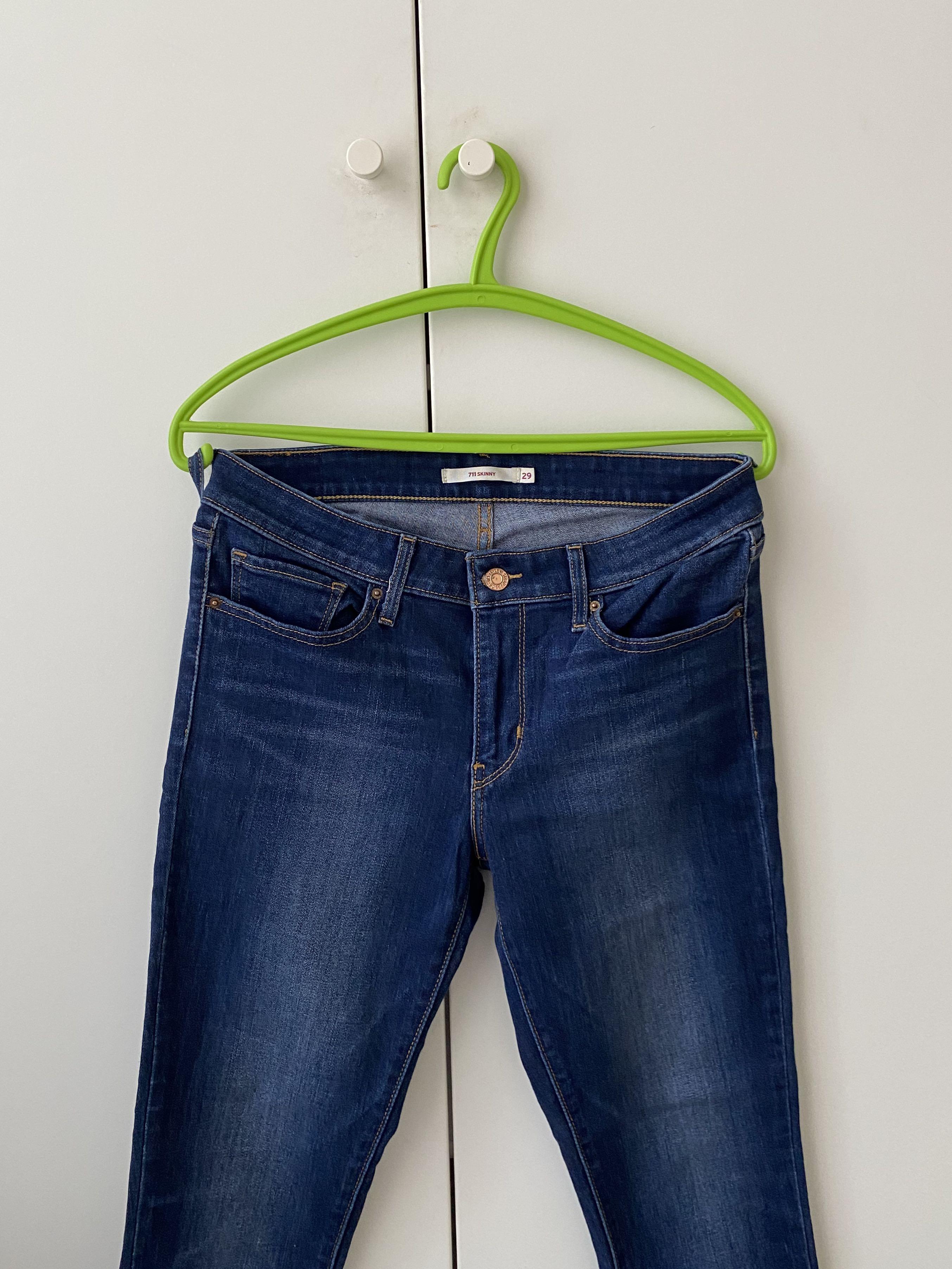Levi's 711 Skinny Jeans Size 29, Fesyen Wanita, Pakaian Wanita, Bawahan di  Carousell