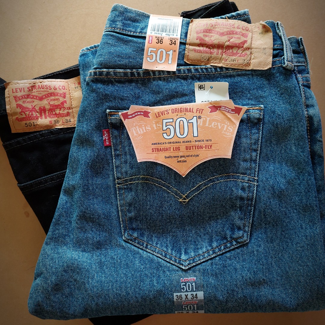 Men 501 Original Fit (Button Fly) Jeans 