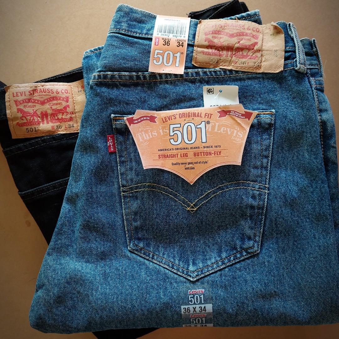 Authentic Levi's Men 501 Original Fit (Button Fly) Jeans., Men's Fashion,  Bottoms, Jeans on Carousell