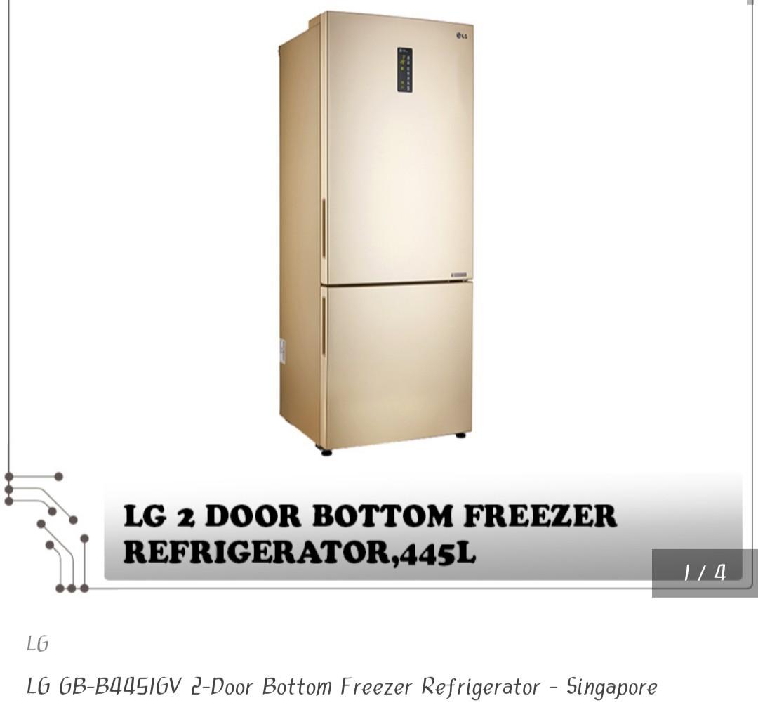LG 2 DOOR BOTTOM FREEZER GB4451GV Latest by 27 Jul 21, TV & Home