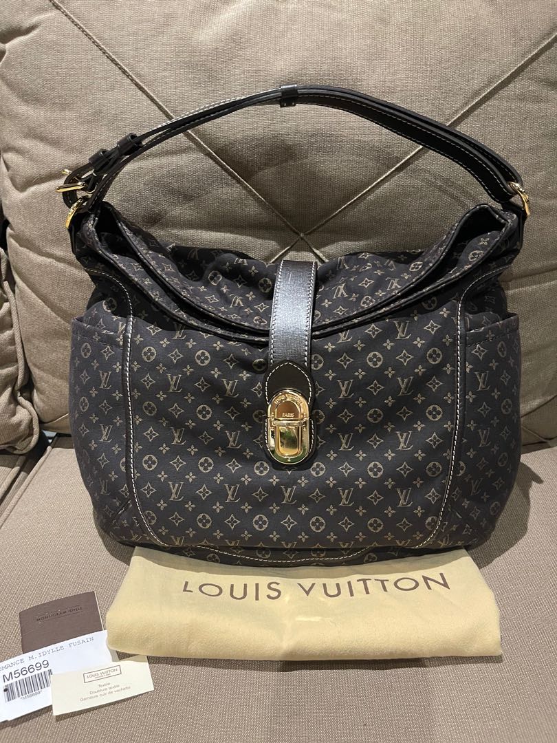 Louis Vuitton Monogram Idylle Fusain Romance Hobo Bag Louis Vuitton