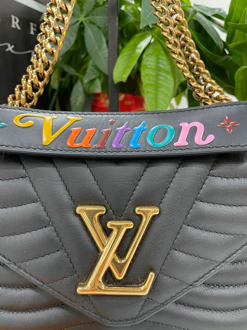 Louis Vuitton Calfskin New Wave Chain Pm Black 566868