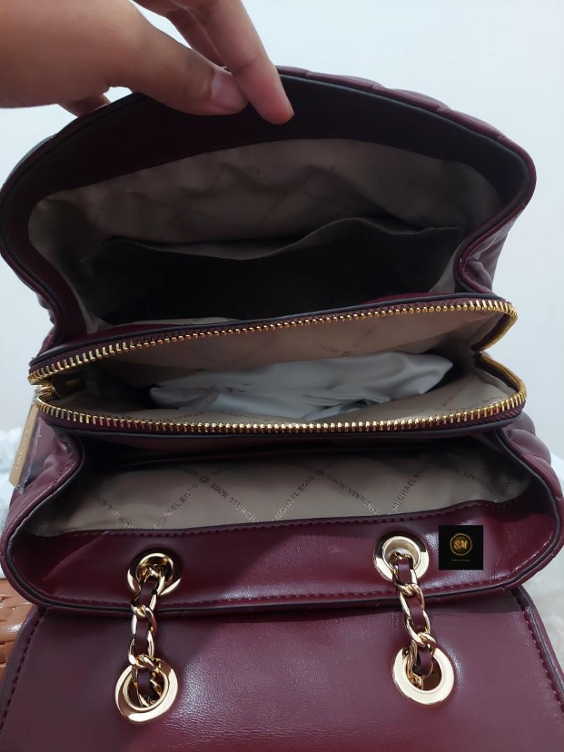 Michael Kors Rose Backpack Merlot