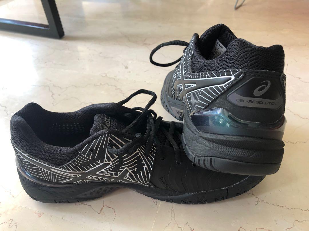 New Asics Resolution 7.0 Black Zebra US 10 UK9 Euro 44. Bought feb2021 Asics  Online store receipt $159 selling $140, Sports Equipment, Sports \u0026 Games,  Racket \u0026 Ball Sports on Carousell