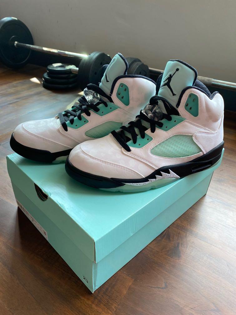 Nike Air Jordan 5 Emerald Green Men s Fashion Footwear Sneakers on Carousell