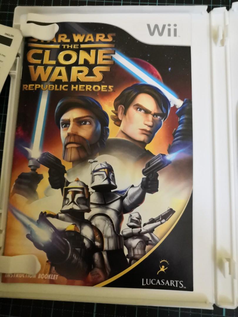Nintendo wii star wars the clone wars PAL Video Gaming Video Games Nintendo on Carousell