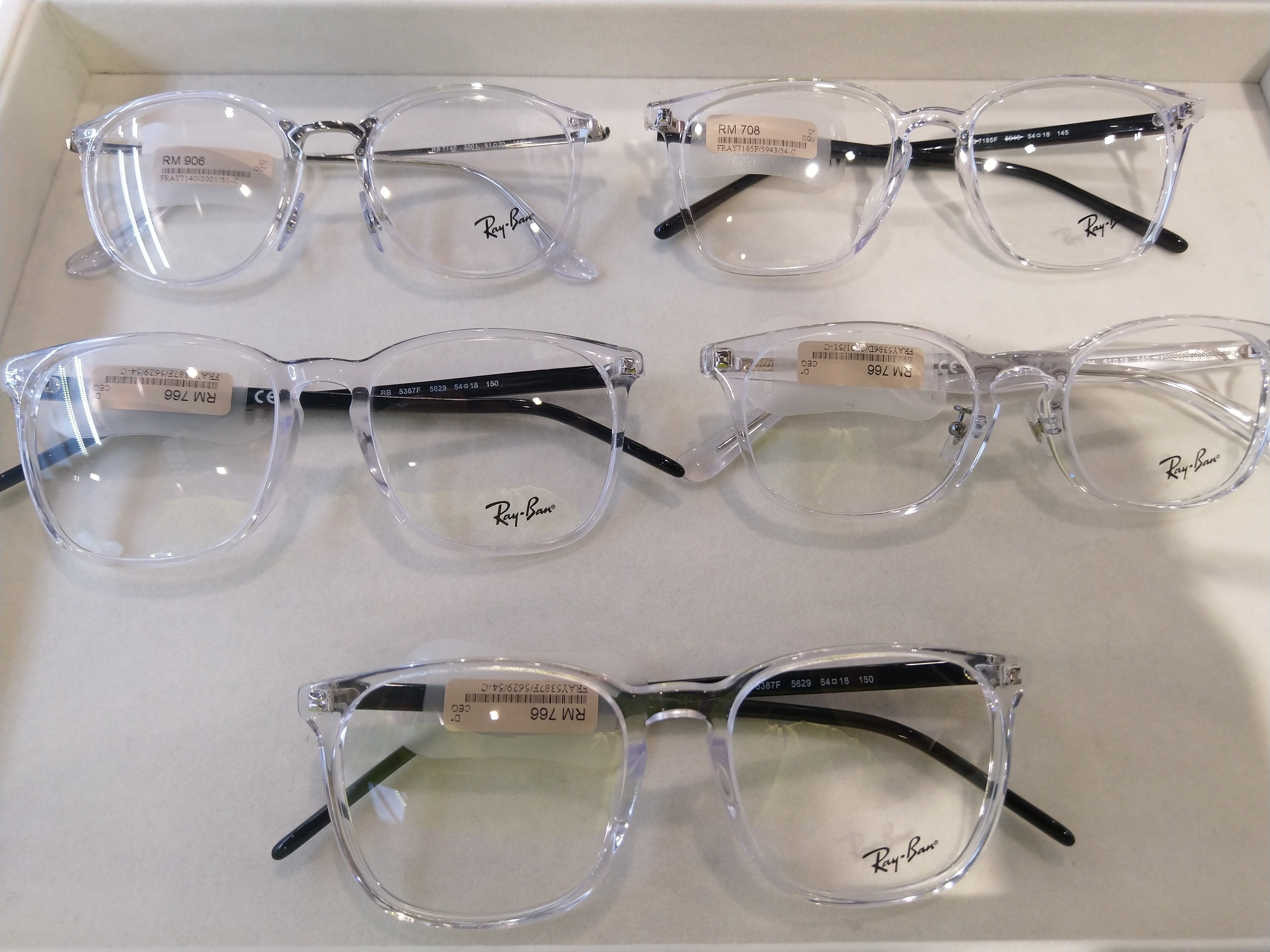 Original Ray-Ban transparent series frame, Men's Fashion, Watches &  Accessories, Sunglasses & Eyewear on Carousell