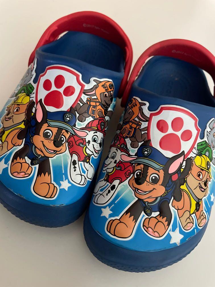 Paw patrol top crocs size 7