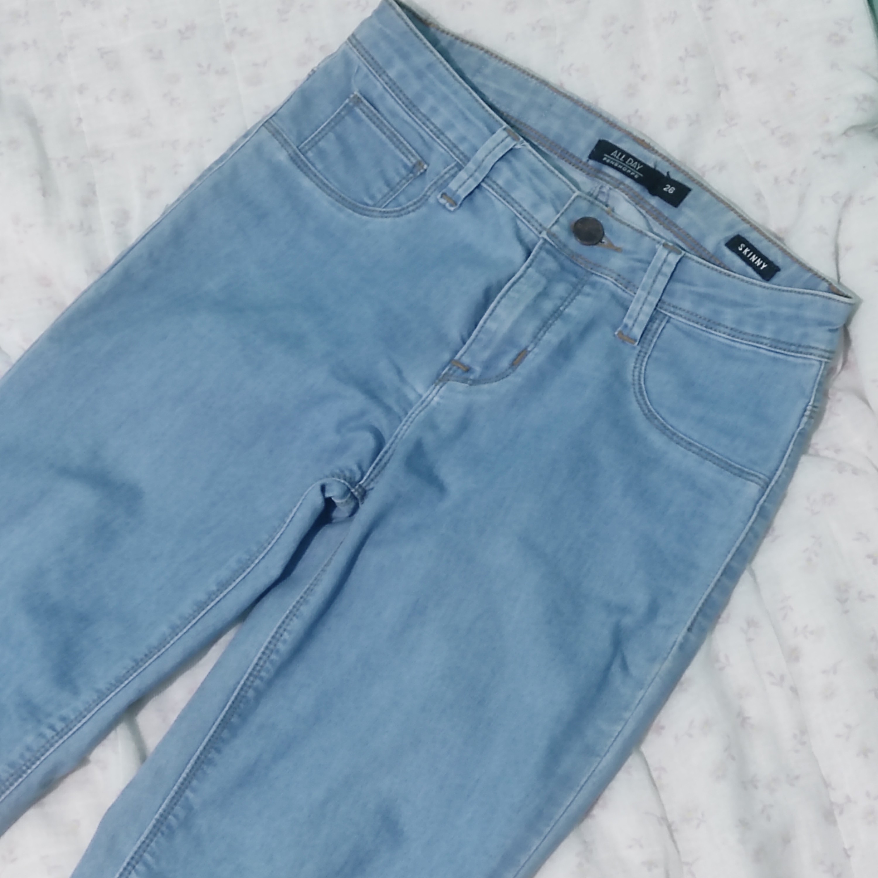 preloved penshoppe blue skinny jeans 