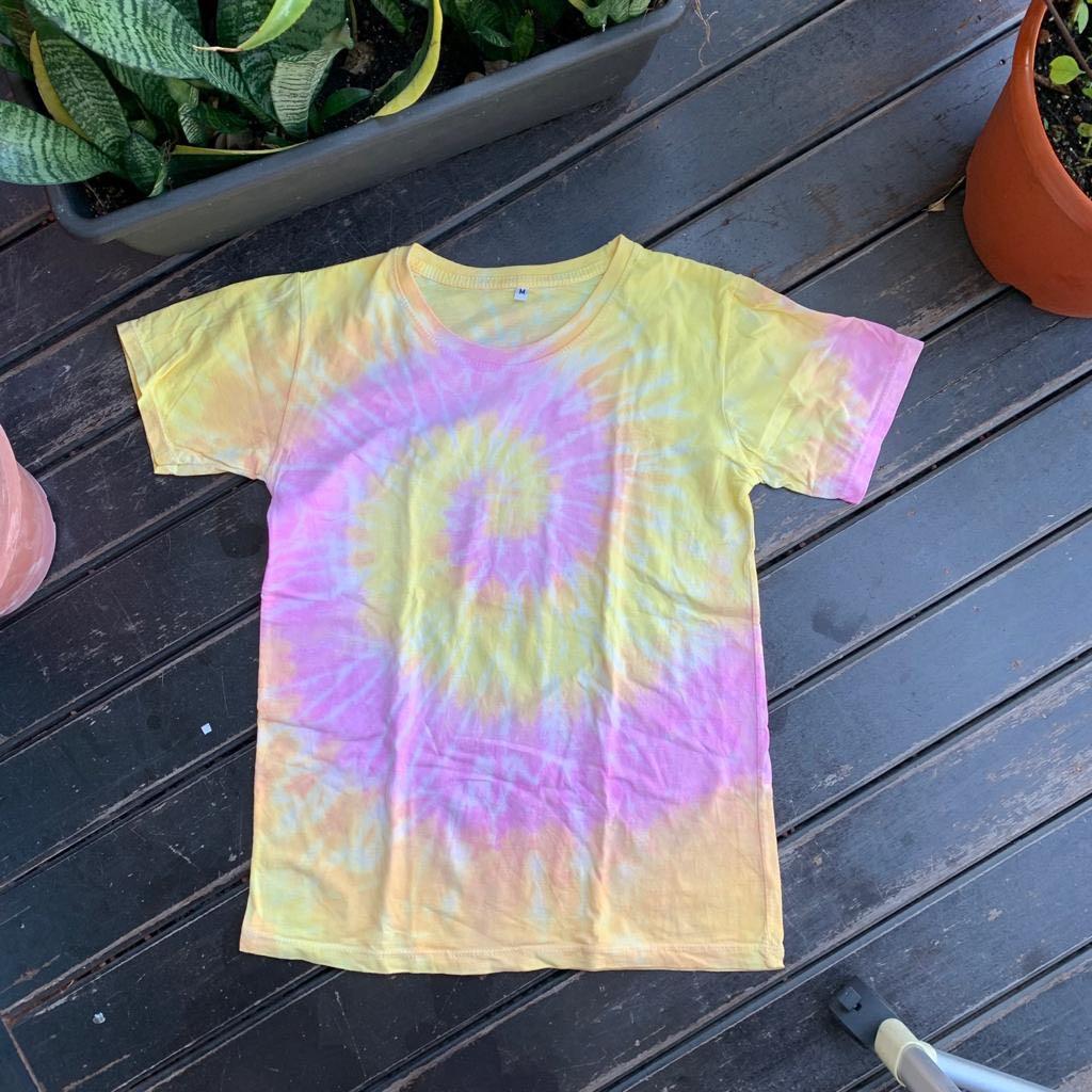 Yellow Orange Tie Dye Shirt 