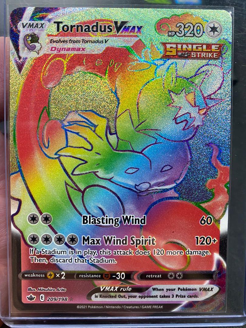 Tornadus VMAX 125/198 – Full Art Karte Aus Chilling Reign, NM/M Zustand, Sammlerkarte Pokémon