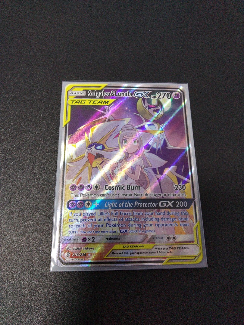 Pokemon TCG Solgaleo & Lunala Tag Team GX Full Art Ultra Rare SM