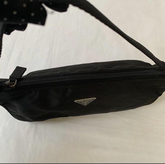 Prada nylon Tessuto/ leather pochette – Bag Babes Boutique LLC