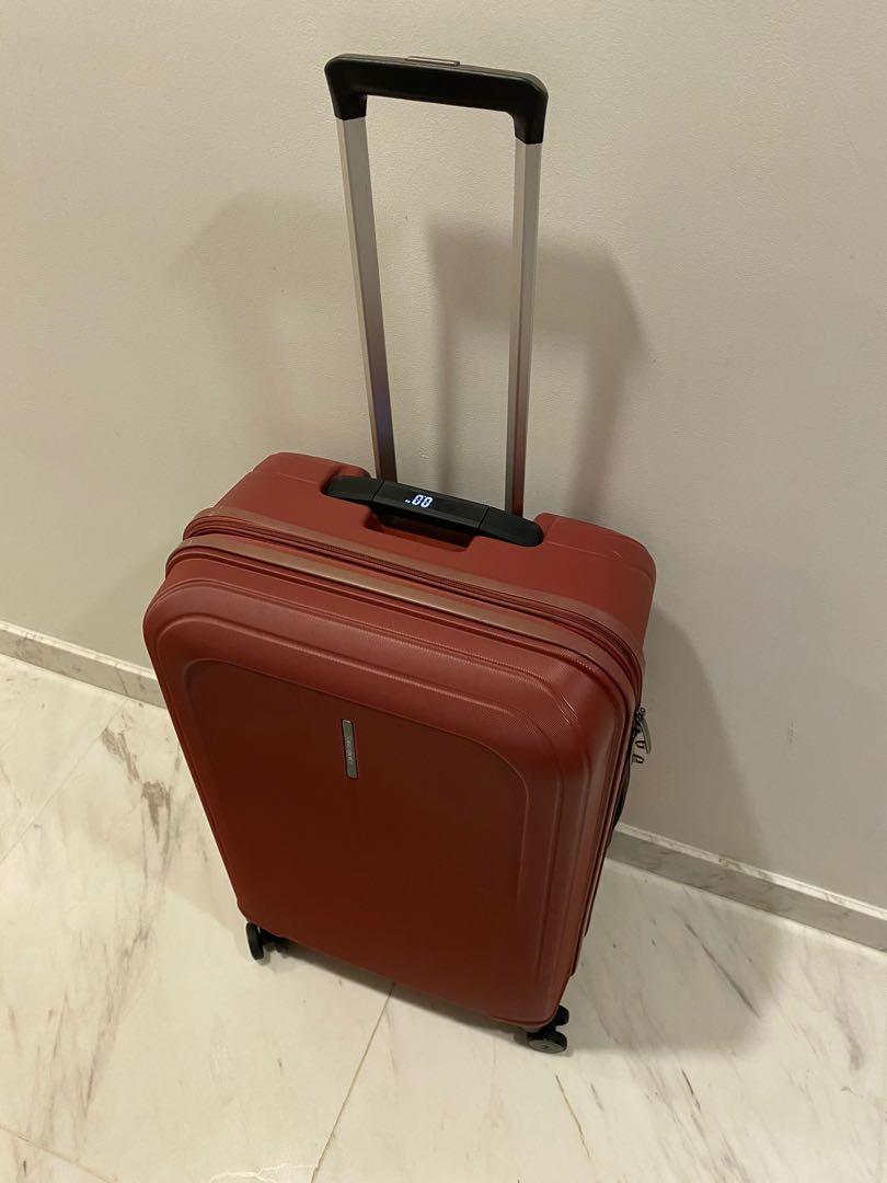 Samsonite T5 spinner luggage bag w built in digital weighing scale ...