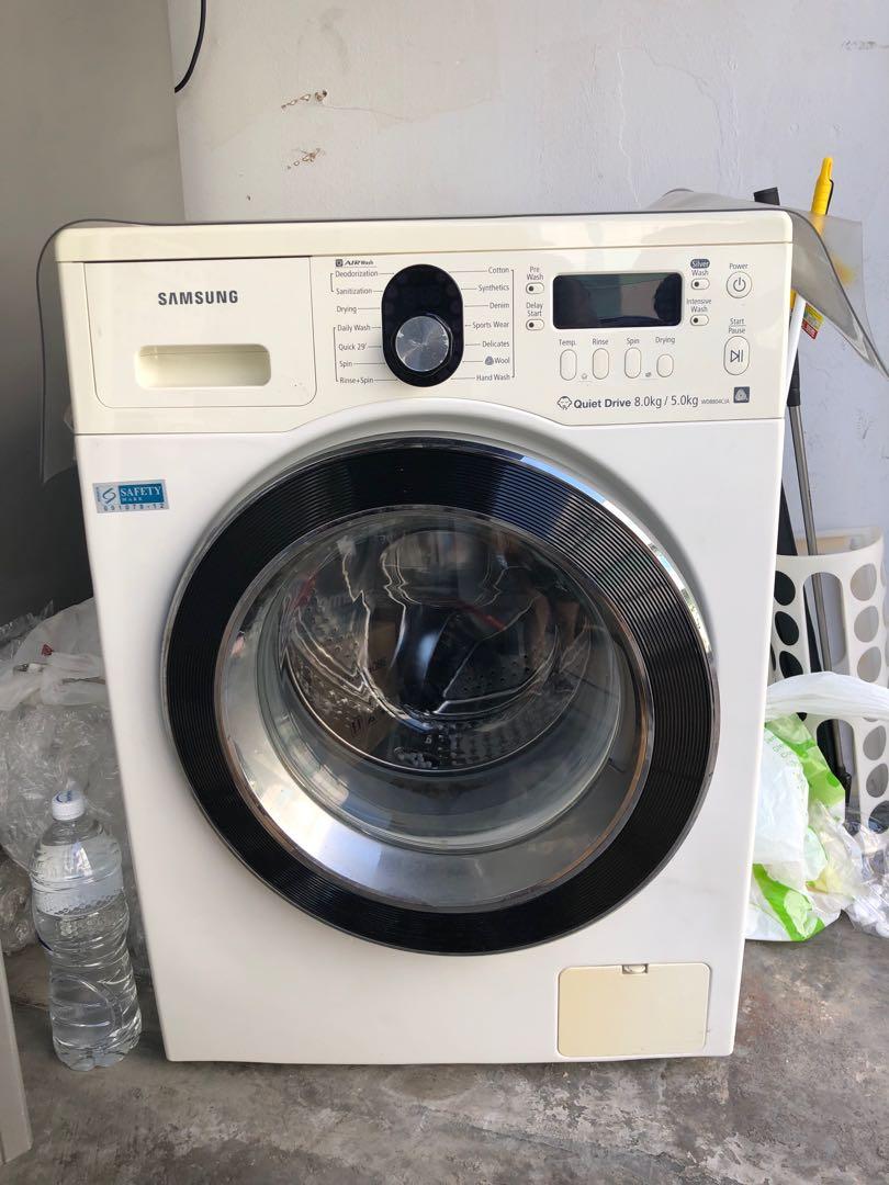 Samsung 2in1 Washer Dryer 8kg/5kg, TV & Home Appliances, Washing