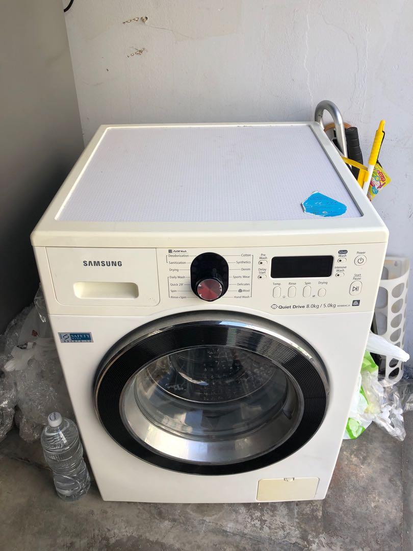 Samsung 2in1 Washer Dryer 8kg/5kg, TV & Home Appliances, Washing