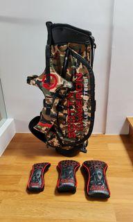 Scotty Cameron Circle T Bag and matching headcover set.