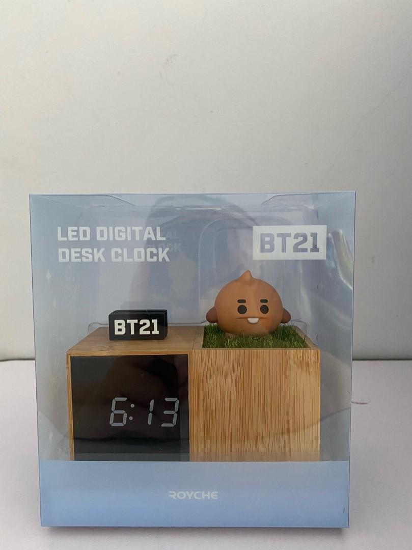 [Sealed] BTS BT21 x Royche Shooky Baby LED Digital Desk Clock, Hobbies