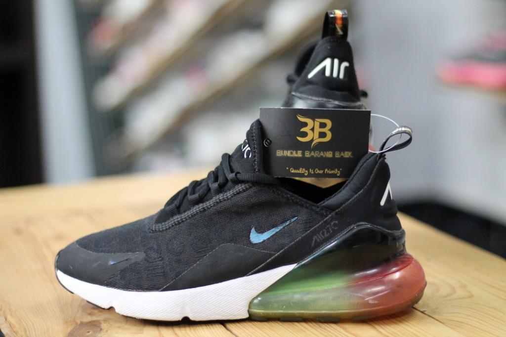 Nike air max 270 size 6 uk black sale
