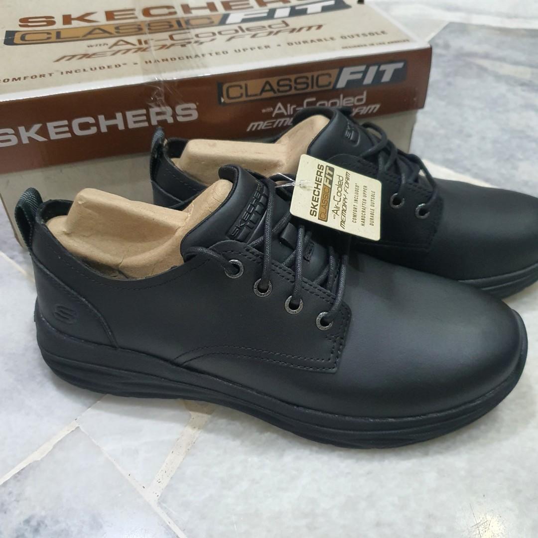 Skechers Harsen Artson Black Men shoes UK 8 US 9, Men's Fashion, Footwear, Dress shoes on Carousell
