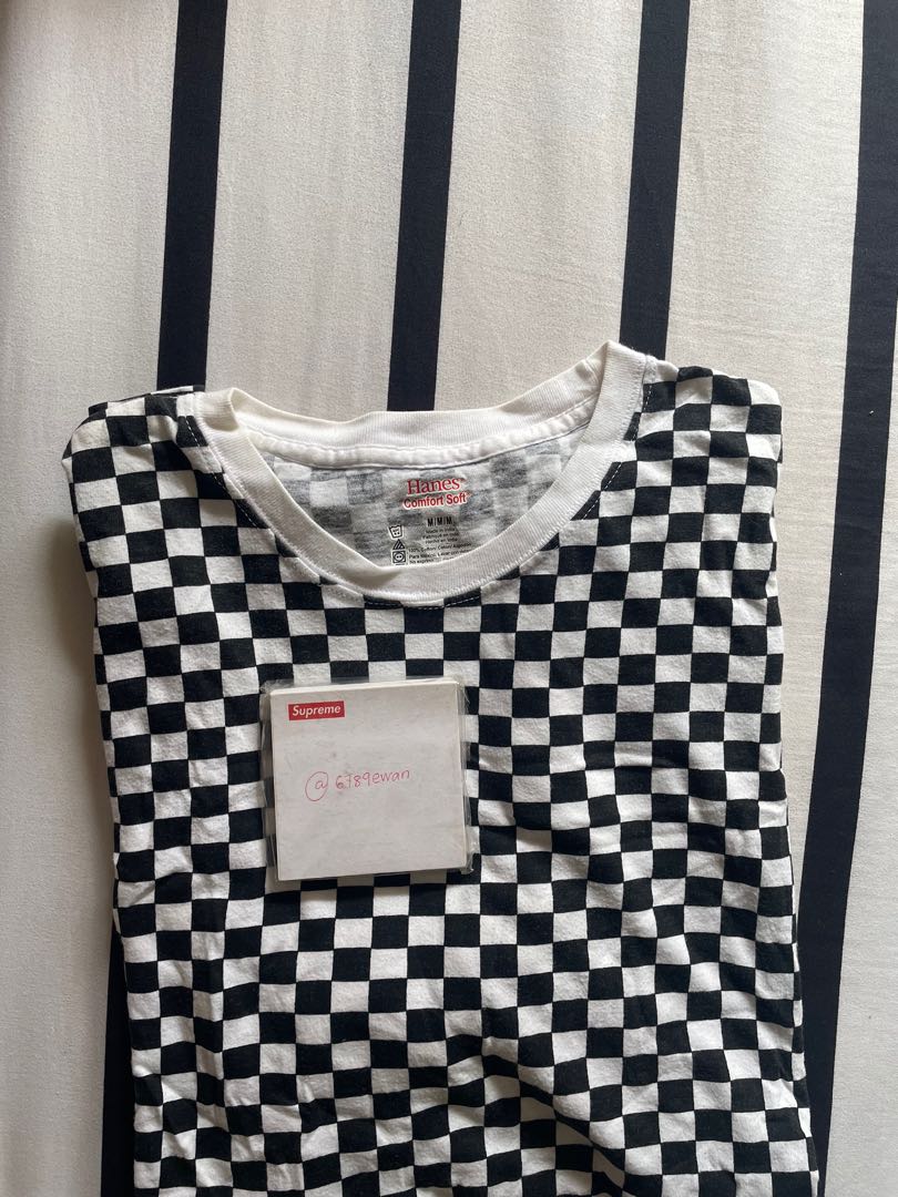 supreme checkered tee