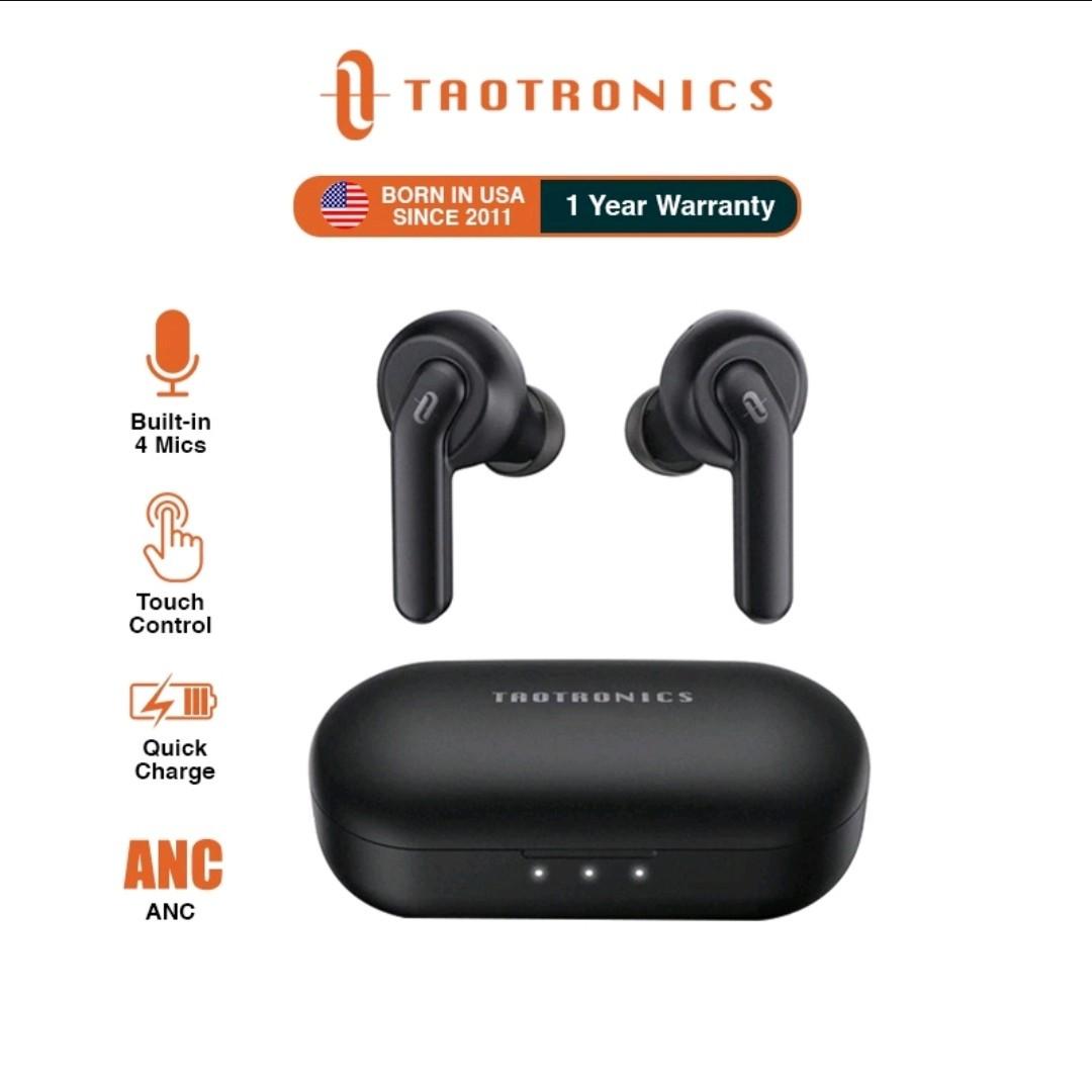 Taotronics TT BH1003 Purecore Wireless Earbuds Active Noise Cancelling TWS