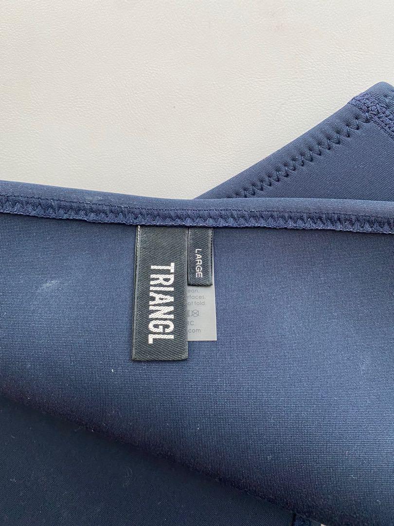 TRIANGL swimwear Bottom (Category: Bikinis & Swimsuits) located in Singapore. Submitted by xpocketsun (Listing ID 1002061118, Image 2). Description: Triangl navy neoprene cheeky bottoms size L- $15 MAILED 100% authentic.