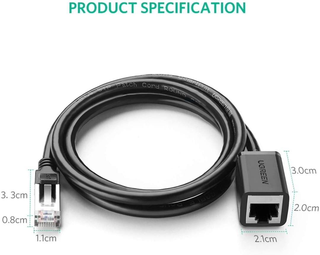 UGREEN Extension Cable Cat6 LAN Cable Extender Cat 6 RJ45