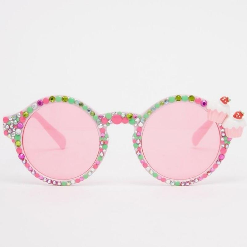 UK Designer Sunglasses Spangled Strawberry Cupcake Yum Yum Shades