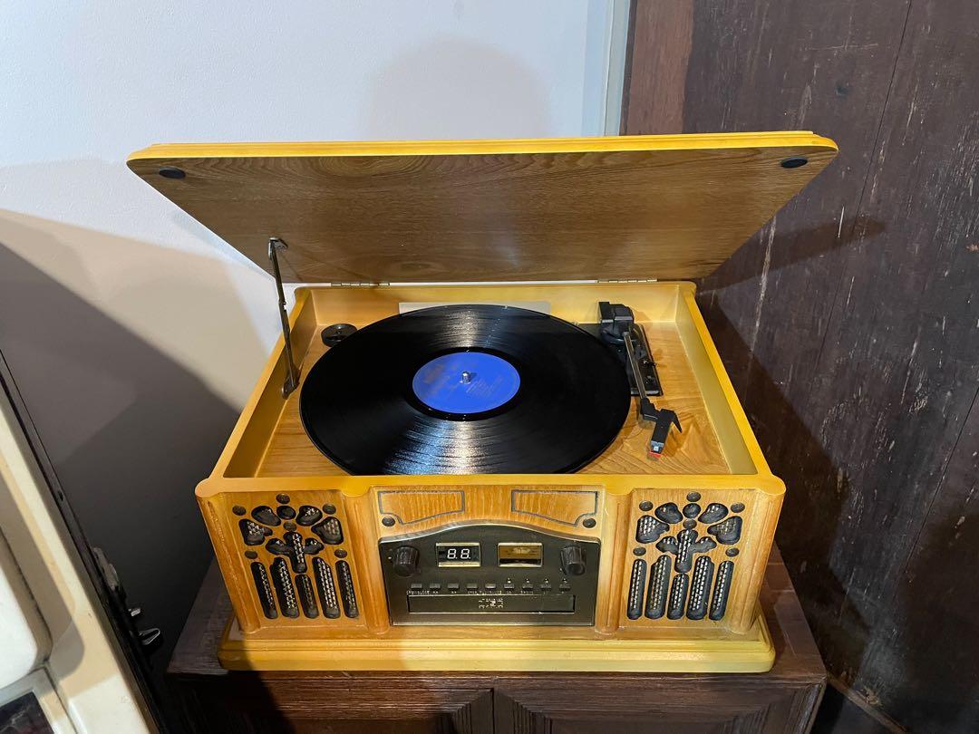 Vintage Style Record Player, Audio, Portable Music Players on Carousell