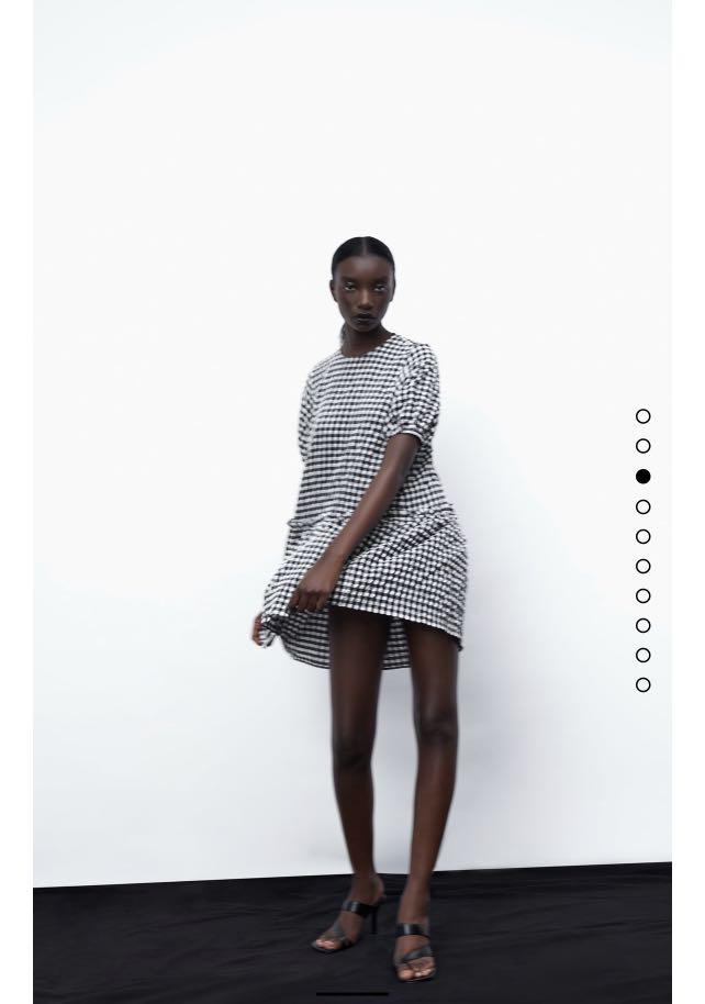Zara gingham mini dress, Women's Fashion, Dresses u0026 Sets, Dresses on  Carousell