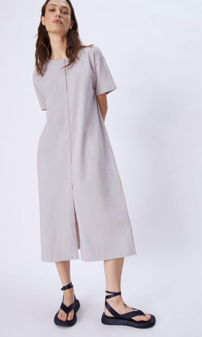 zara buttoned dress