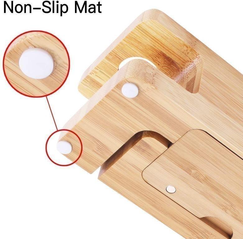 Aicase bamboo sales wood charging holder