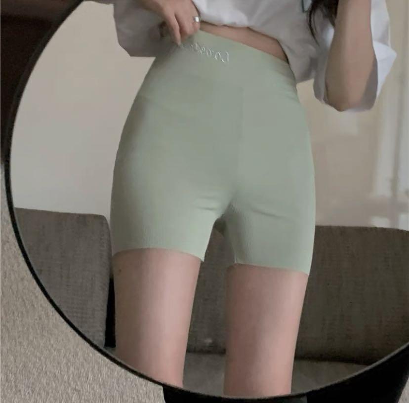 White spandex sale biker shorts