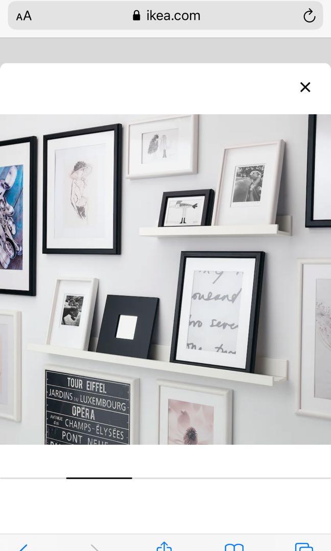 4x Ikea Ribba Photo Book Ledge, Furniture & Home Living, Home
