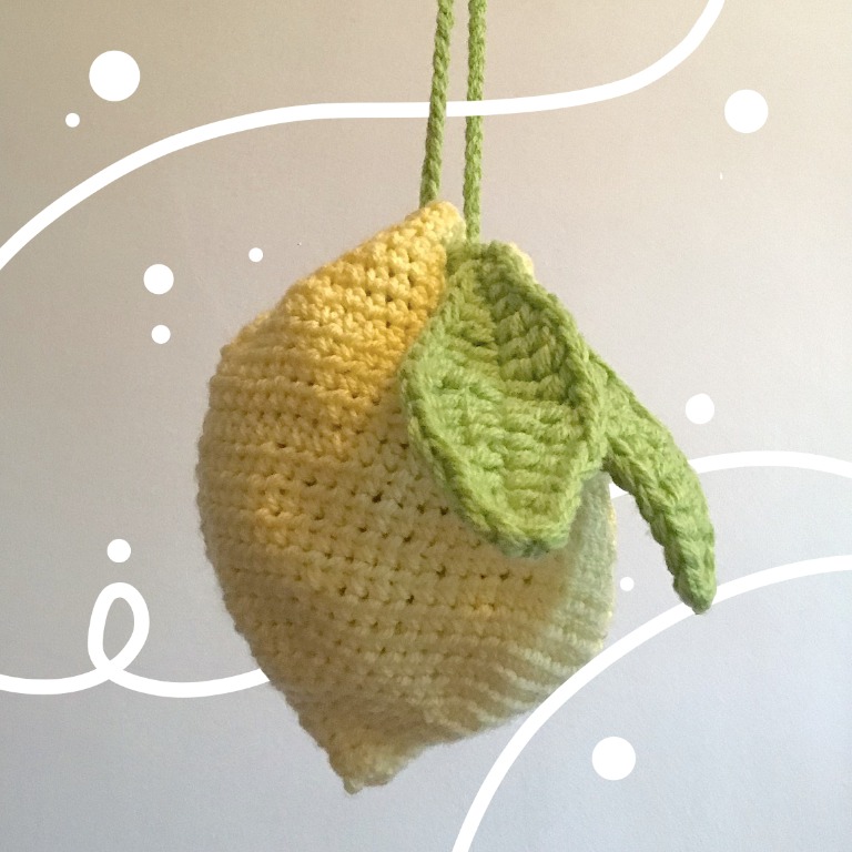 Crochet lemon bag deals