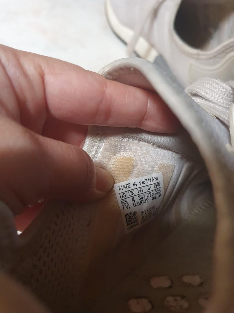 Addidas NMD primeknit Gray (Category: Sneakers) located in Caloocan City. Submitted by ranation (Listing ID 1103183536, Image 3). Description: Addidas NMD primeknit minsan lang nagamit...need cleaning lang😊 SZ 7.