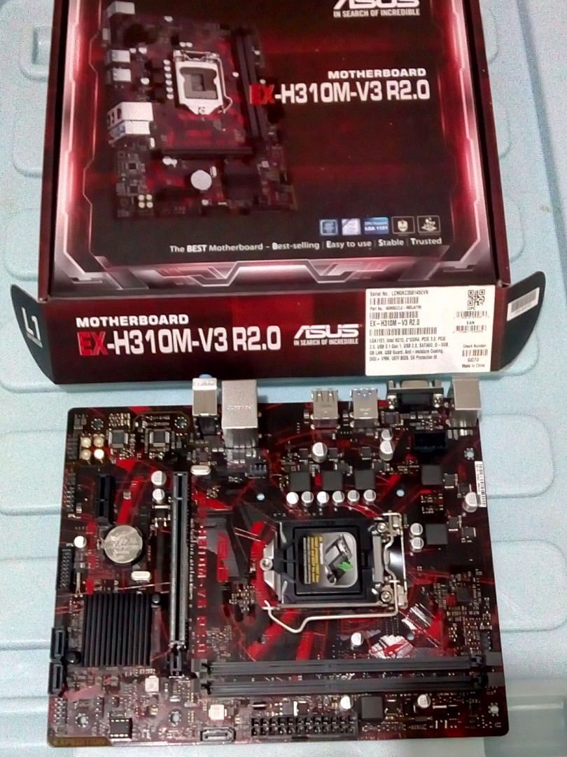 Asus EXH310MV3 R2.0 motherboard, Computers & Tech, Parts