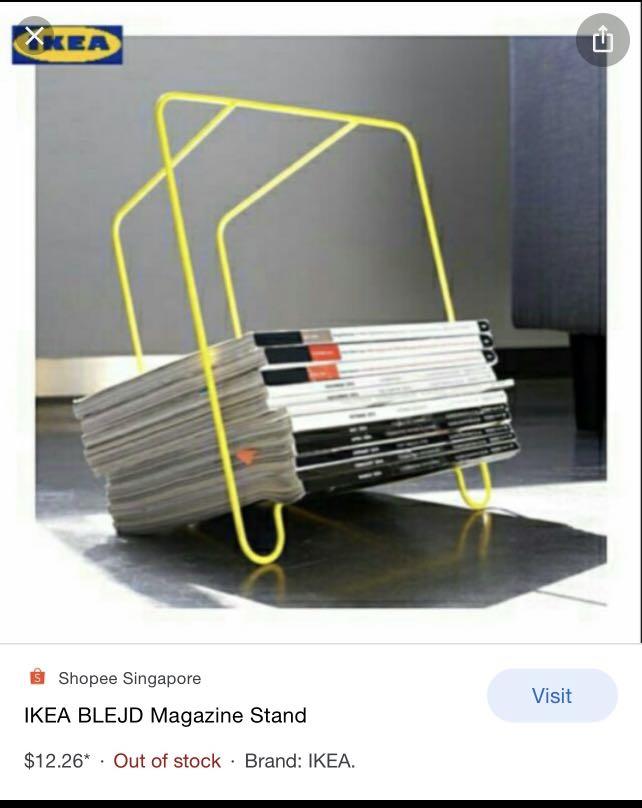 Book stand Ikea, Furniture & Home Living, Home Decor, Vases & Decorative Bowls on Carousell