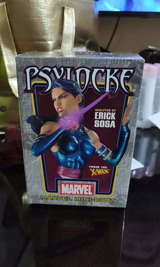 Bowen Psylocke Bust Statue (Category: Figurines & Statues) located in San Antonio. Submitted by ivpotion (Listing ID 1103249540, Image 1). Description: Bowen Bust Psylocke Mint condition in above average box Rare.