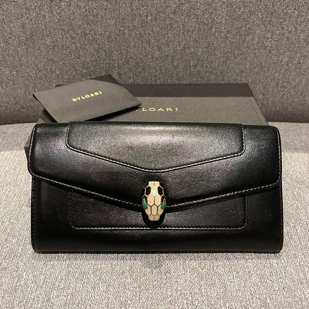 Bvlgari Serpenti Forever Long Flap Wallet in Calfskin Leather, Women's  Fashion, Bags & Wallets, Purses & Pouches on Carousell