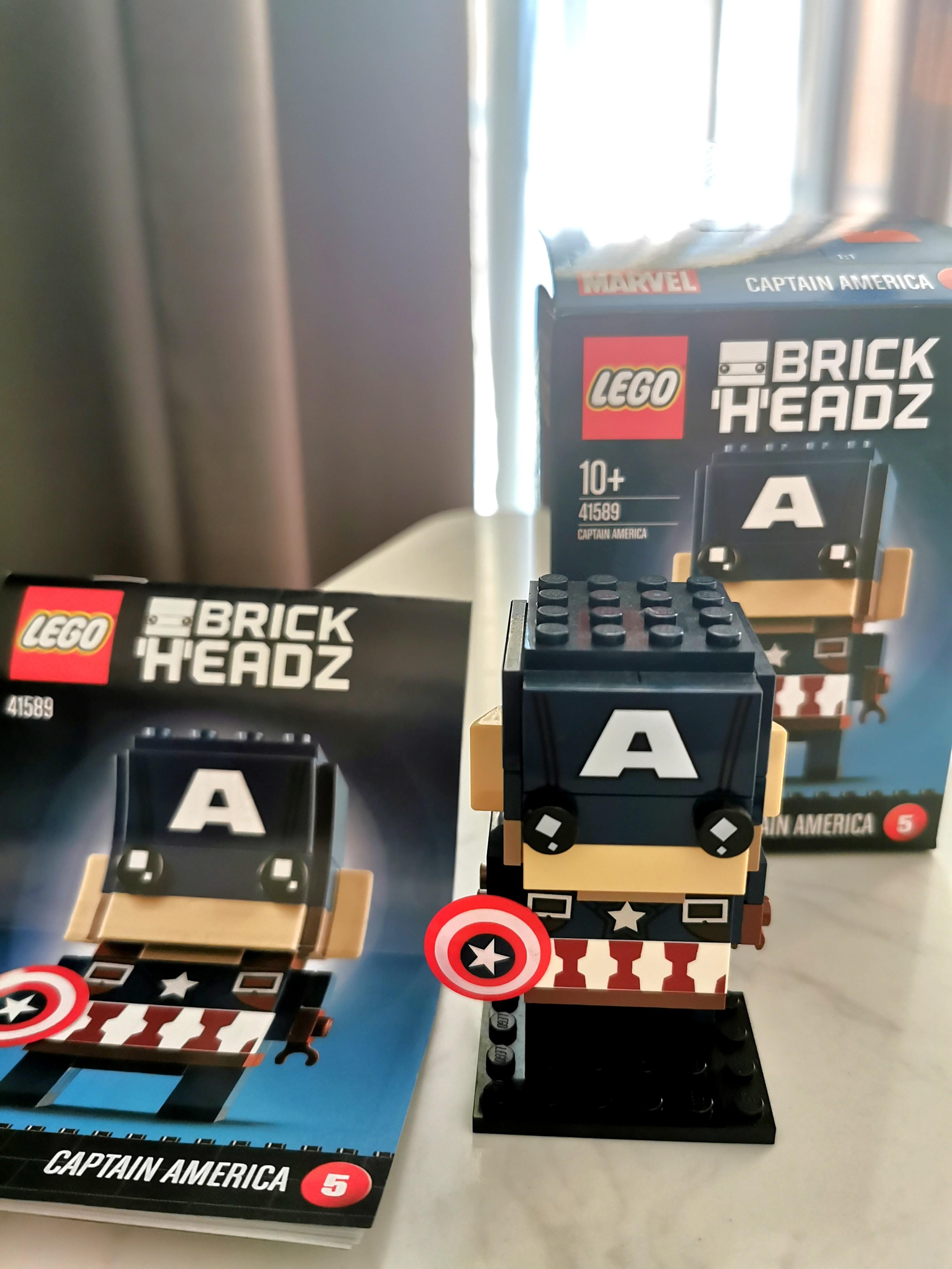 Captain America Lego Brickheadz 41589 Hobbies Toys Toys Games on Carousell