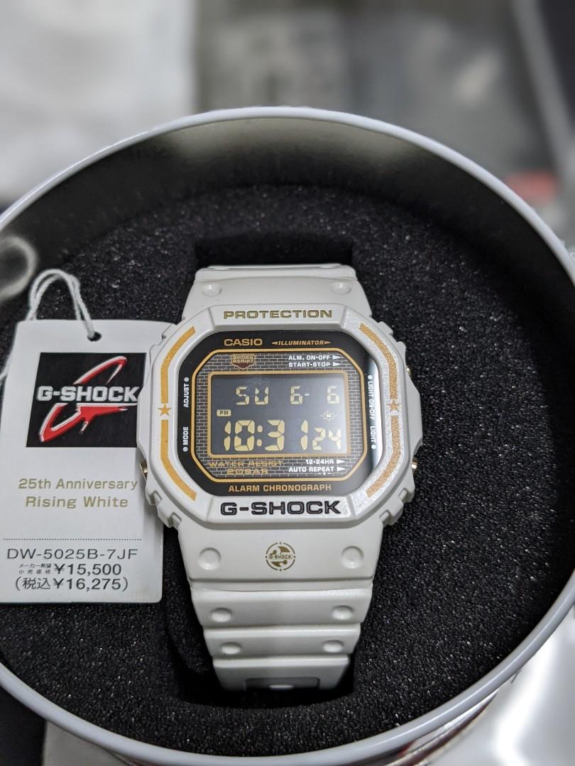 G-SHOCK 25周年記念限定 ライジングホワイト DW-5025B-7JF - 腕時計 ...