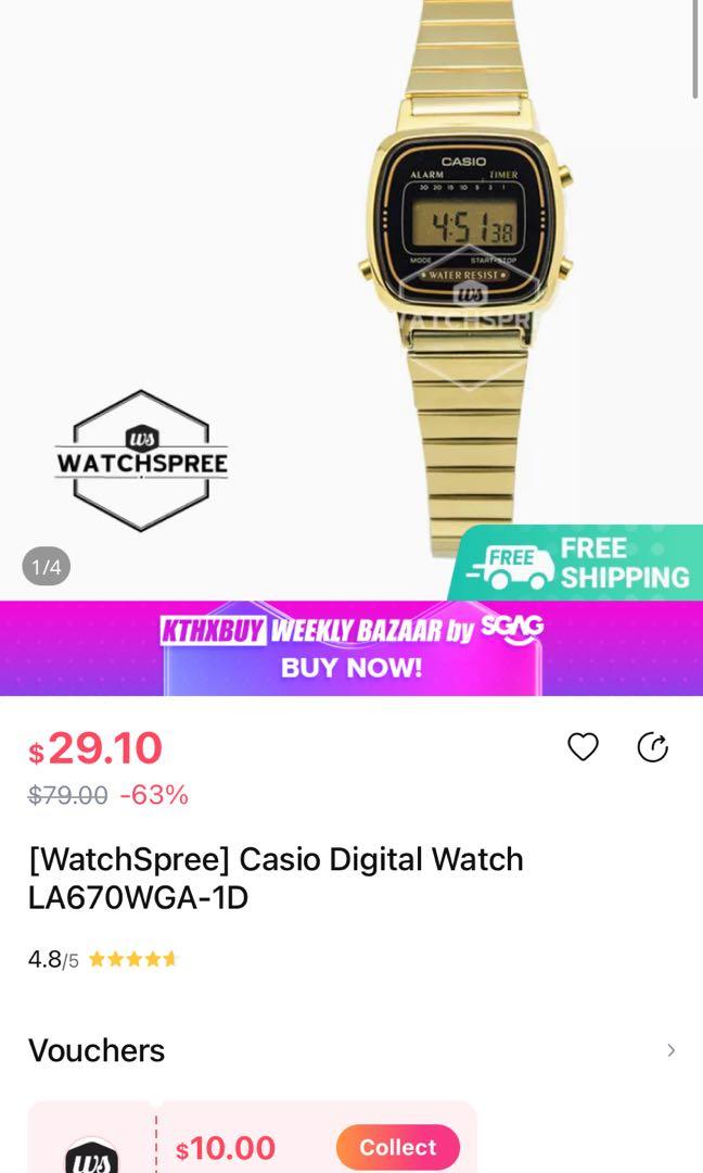 Casio la670wga shop