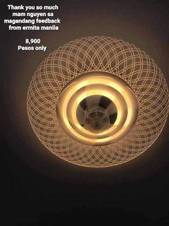 Ceiling lamps led tricolor with fan
